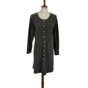 Sunbelt Gray Dress Medium Long Sleeve Stretch Workwear Essentials